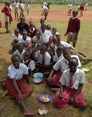 Police School students in playground